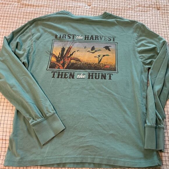 The Foundry Supply Co. Men's Teal Long Sleeve Tee Medium - Picture 6 of 6